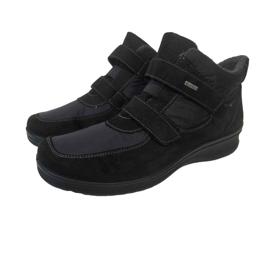 ARA Marion Womens SZ EUR 43 Black GORE-TEX Hook & Loop Strap Boot Ankle Warm